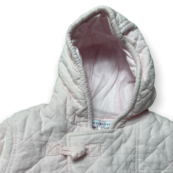 Pink Tommy Hilfiger Baby Corduroy Winter Snowsuit One Size - Picture 4 of 6